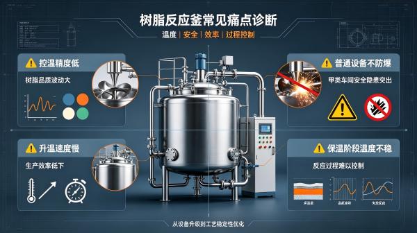 树脂反应釜精准控温痛点